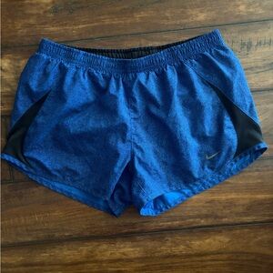 Nike Blue and Black Women's Shorts